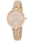 Kate Spade New York Women's Holland Vachetta Leather Strap Watch 34mm 1yru0812