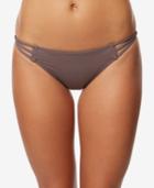 O'neill Juniors Salt Water Solid Strappy Cheeky Bikini Bottoms,a Macy's Exclusive Style Women's Swimsuit