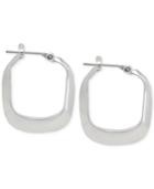 Kenneth Cole New York Silver-tone Square Hoop Earrings
