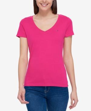 Tommy Hilfiger Cotton V-neck T-shirt, Only At Macy's