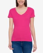 Tommy Hilfiger Cotton V-neck T-shirt, Only At Macy's