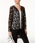 Alfani Lace Open-front Jacket, Only At Macy's