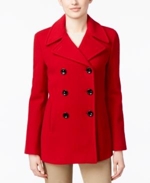 Calvin Klein Petite Double-breasted Peacoat