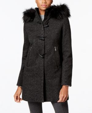 Nautica Faux-fur-trim Toggle-front Coat