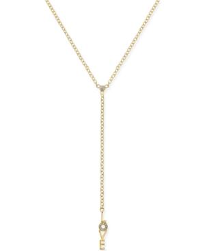 Kate Spade New York Gold-tone Pave Love Lariat Necklace