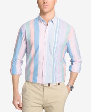 Izod Men's Striped Pastel Cotton Shirt