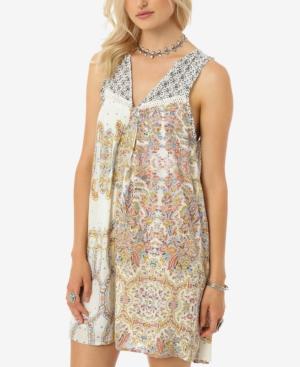 O'neill Juniors' Clara Printed V-neck Shift Dress