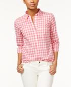 American Living Gingham Button Down Shirt