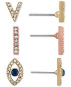 Rachel Rachel Roy 3-pc. Crystal Mismatch Stud Earrings
