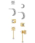 Bcbgeneration Two-tone Moon And Star Earring