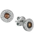 Le Vian Chocolatier Diamond Halo Stud Earrings (3/8 Ct. T.w.) In 14k White Gold