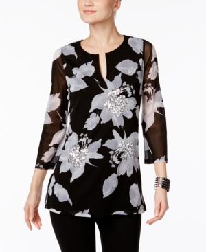 Inc International Concepts Floral-print Tunic, Only At Macy's