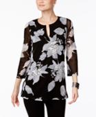 Inc International Concepts Floral-print Tunic, Only At Macy's