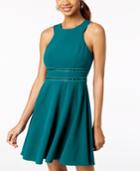Trixxi Juniors' Laddered-inset Scuba Dress