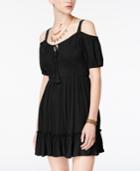 American Rag Juniors' Cold-shoulder Peasant Dress, Only At Macy's