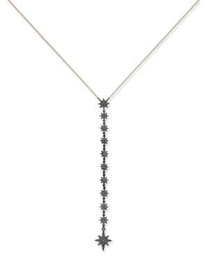 Inc International Concepts Two-tone Pave Star Lariat Necklace, Created For Macy's