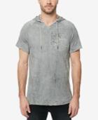 Buffalo David Bitton Men's Deconstructed Hooded T-shirt