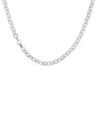 Giani Bernini Circle Loop Chain Necklace In Sterling Silver, Created For Macy's