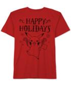 Jem Men's Pokemon Pikachu Happy Holidays Graphic-print T-shirt