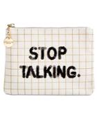Bow & Drape Stop Talking Pouch