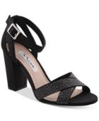 Nina Shelly Block Heel Evening Sandals Women's Shoes