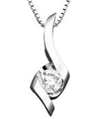 Sirena Diamond Twist Pendant Necklace (1/4 Ct. T.w.) In 14k Gold Or White Gold