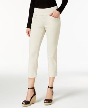 Jag Petite Echo Cropped Pull-on Pants