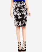 Vince Camuto Leaf-print Pencil Skirt