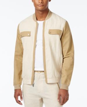 Sean John Men's Lightweight Colorblocked Bomber Jacket