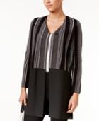 Alfani Contrast Sweater Coat, Only At Macy's