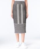 Rachel Rachel Roy Striped Knit Midi Skirt