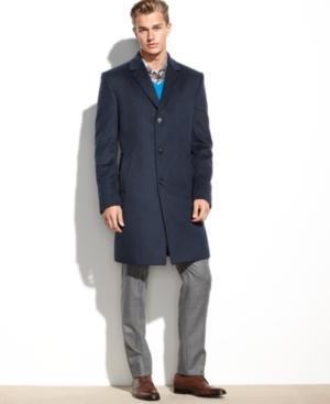 Kenneth Cole Reaction Coat, Raburn Wool-blend Overcoat Slim-fit