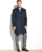 Kenneth Cole Reaction Coat, Raburn Wool-blend Overcoat Slim-fit