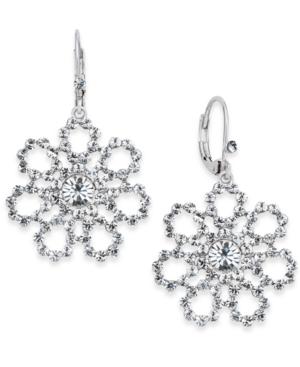 Kate Spade New York Gold-tone White Crystal Drop Earrings