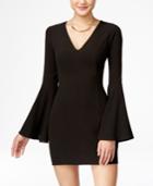 Material Girl Juniors' Bell-sleeve Bodycon Dress, Only At Macy's