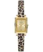 Guess Women's Animal-print Leather Strap Watch 20mm U0888l3