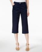 Karen Scott Dot-print Capri Pants, Only At Macy's