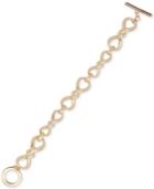 Anne Klein Gold-tone Twist Link Toggle Bracelet