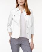 Charter Club Long-sleeve Denim Jacket, Only At Macy's