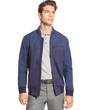 Vince Camuto Mixed-media Bomber Jacket