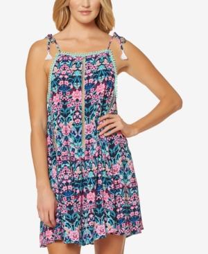 Jessica Simpson Tie-shoulder Cover-up Dress Women's Swimsuit