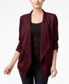 Jm Collection Open-front Draped Jacket, Only At Macy's