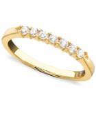 Diamond Ring, 14k Gold Seven Diamond Band (1/4 Ct. T.w.)