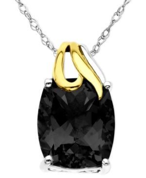 14k Gold And Sterling Silver Pendant, Onyx Overlay