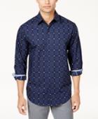 Tasso Elba Men's Multi-plaid Sateen Shirt, Created For Macy's