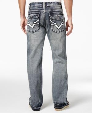 Inc International Concepts Men's Garvey Relaxed-fit Dark Wash Jeans, Created For Macy's
