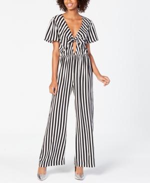 Material Girl Juniors' Front-tie Jumpsuit, Created For Macy's