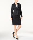 Le Suit Shadow-stripe Three-piece Skirt Suit