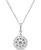 Marchesa Certified Diamond (3/4 Ct. T.w.) Flower Pendant In 18k White Gold