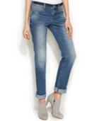 Inc International Concepts Straight-leg Cuffed Jeans, Medium Wash